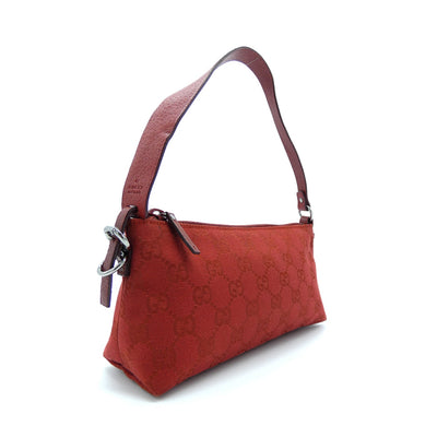 Gucci Red Canvas Guccissimo GG Pochette Bag Gucci