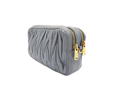 Miu Miu Matelassé Crossbody Double Zip Bag Bag Miu Miu