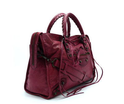 Balenciaga Pourpre Agneau Classic City Motorcycle Bag Bag Balenciaga