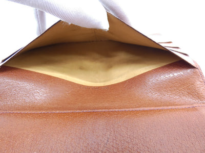 Gucci Vintage Deep Tan Leather Horsebit Clutch Wallet Wallet Gucci