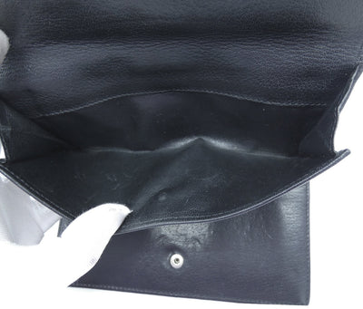 Gucci Black Leather Continental Princy Vintage Wallet Wallet Gucci