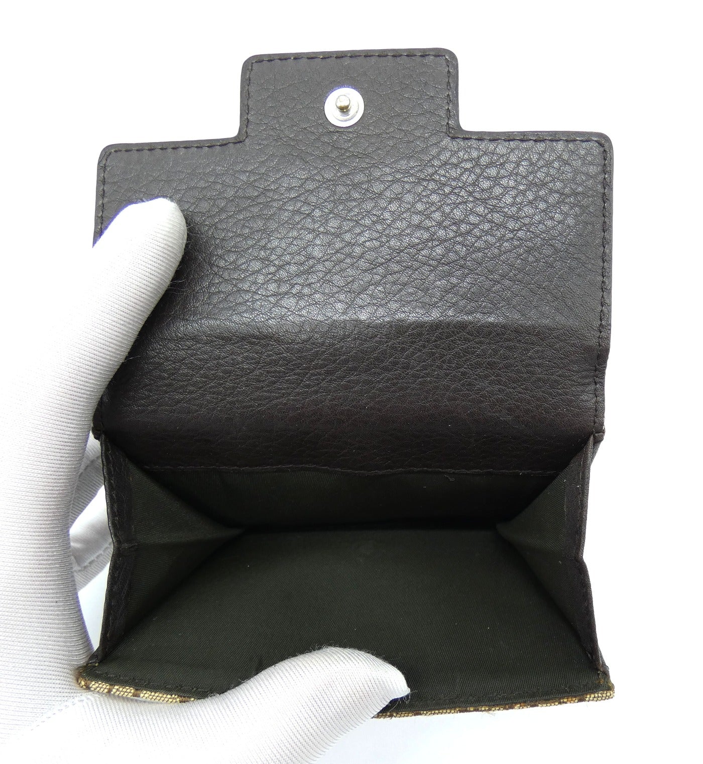 Christian Dior Tan Oblique Street Chic Compact Wallet Wallet Christian Dior