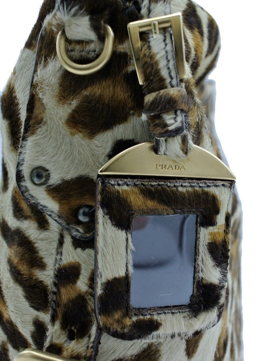 Prada cavallino 2025 leopard bag