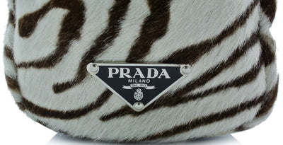 Prada Zebra Pony Medium Handle Bag Bag Prada