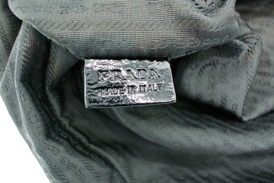 Prada Black Patent Quilted Tote Bag Prada
