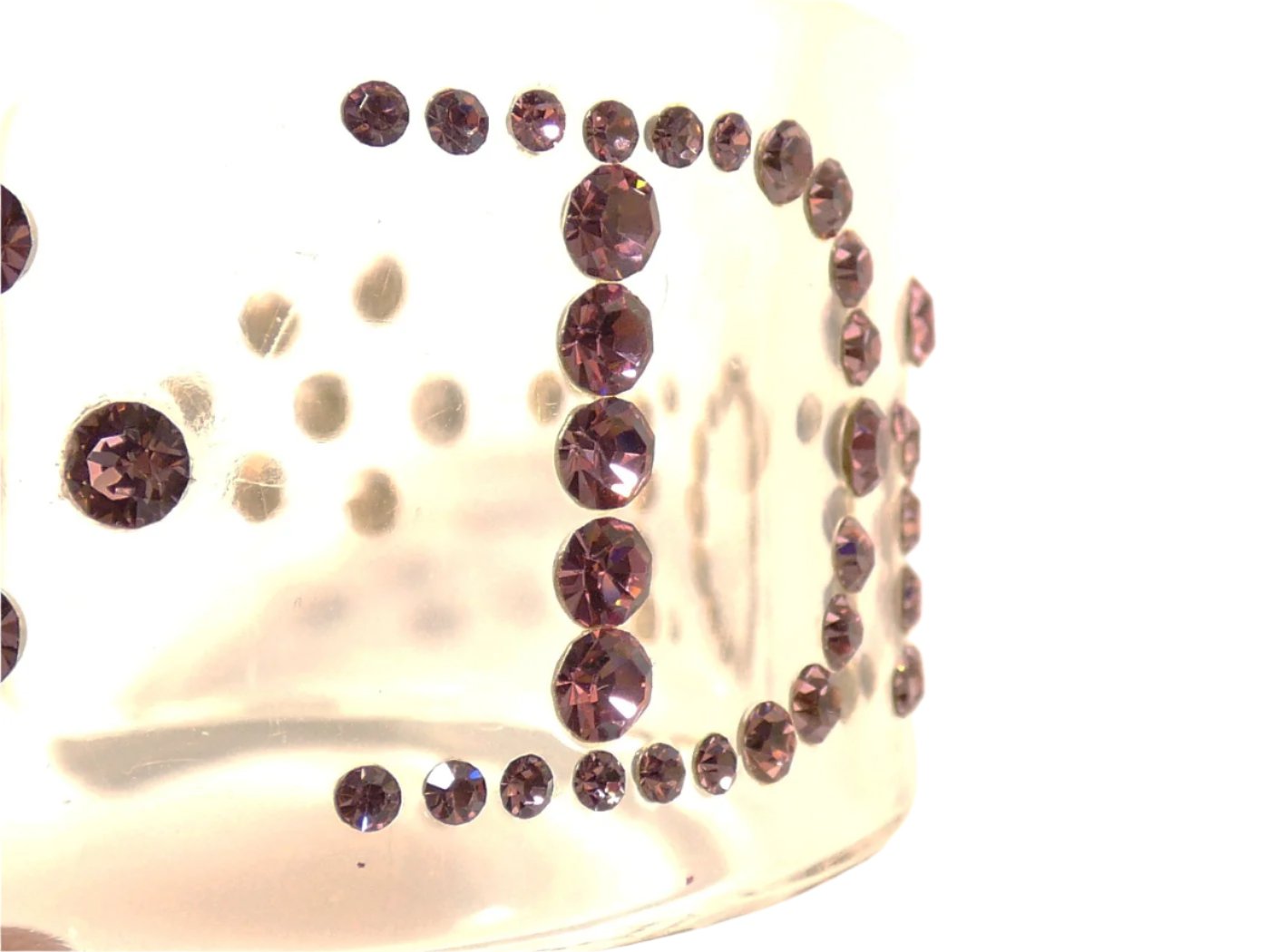 Christian Dior Lucite Crystal Bangle Bracelet Christian Dior