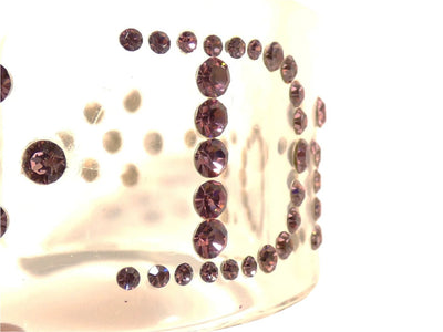 Christian Dior Lucite Crystal Bangle Bracelet Christian Dior