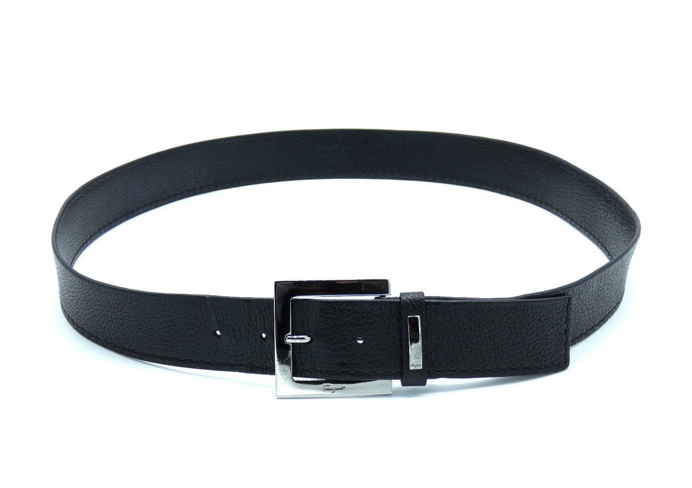 Salvatore Ferragamo Black Leather Belt Belt Salvatore Ferragamo