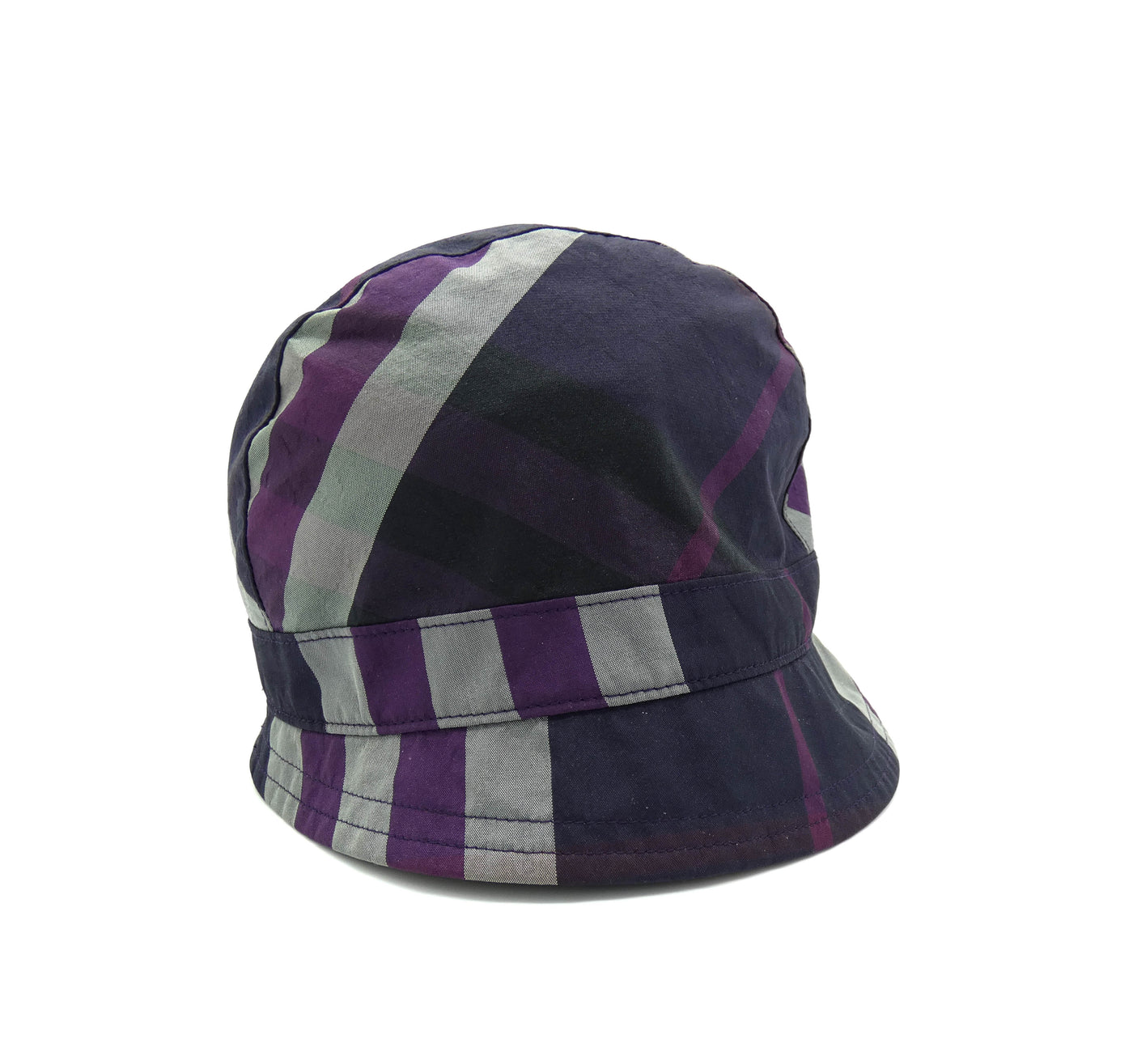 Burberry Purple Nova Check Cloche Bucket Hat Hats Burberry