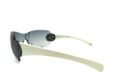 Chanel Vintage Black and White CC Logo Shield Sunglasses 4173 Sunglasses Chanel