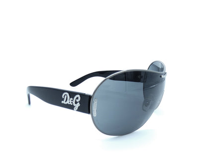 Dolce & Gabbana Shield Aviator Crystal Sunglasses DG 6022-B Sunglasses Dolce & Gabbana