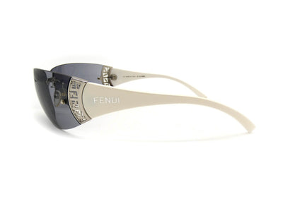 Fendi Vintage White and Silver Rimless Sunglasses FS367 Sunglasses Fendi