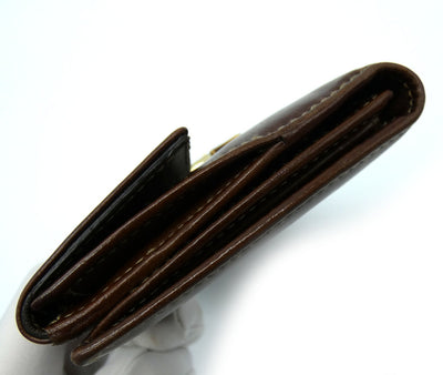 Gucci Bamboo and Brown Leather Vintage Continental Wallet Wallet Gucci