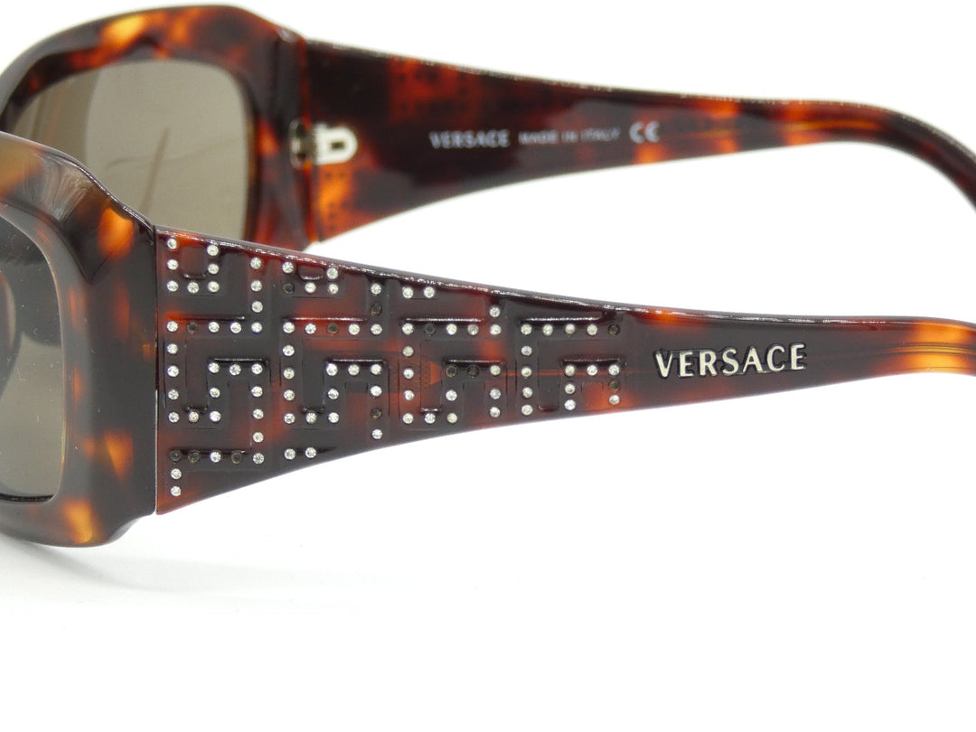 Gianni Versace Tortoise Sunglasses with Crystal Arms 4068  display picture 2