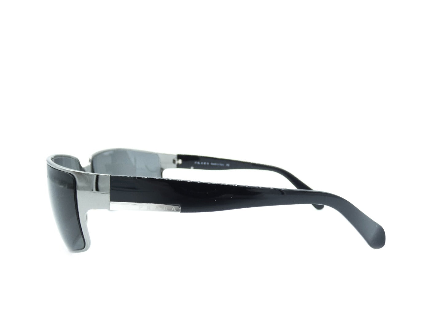 Prada Vintage Black and Silver Metal Sunglasses SPR54F Sunglasses Prada