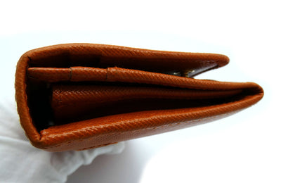 Prada Vintage Orange Saffiano Fiocco Bow Long Wallet Wallet Prada