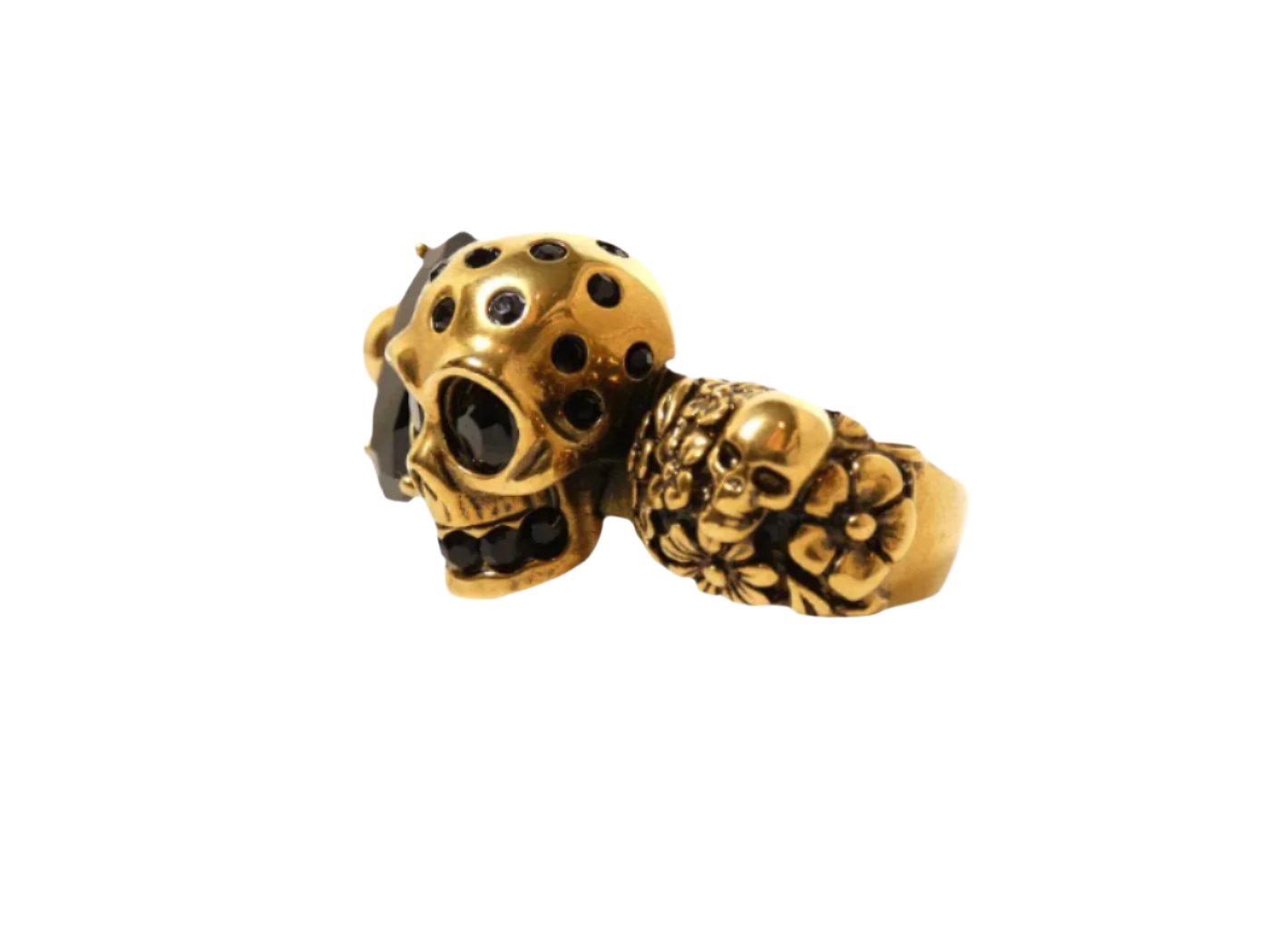 Alexander McQueen Gold Skull Knuckle Ring Ring Alexander McQueen