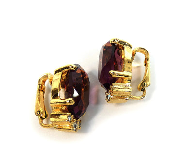 Christian Dior Amethyst Earrings Earrings Christian Dior