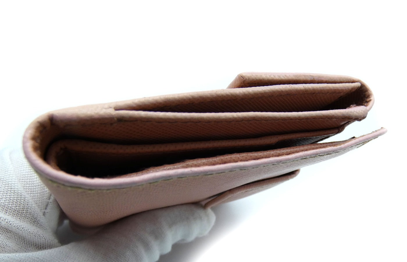Prada Pink Enamel Clasp Vintage Wallet Wallet Prada