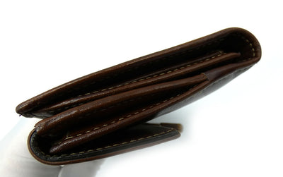 Gucci Bamboo and Brown Leather Vintage Continental Wallet Wallet Gucci
