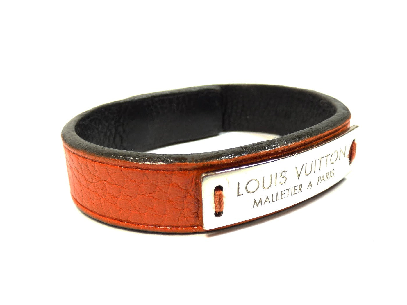 Louis Vuitton Pumpkin Leather Nomad Press It Bracelet