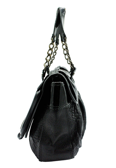 Fendi Black Grained Leather B Bag Bag Fendi