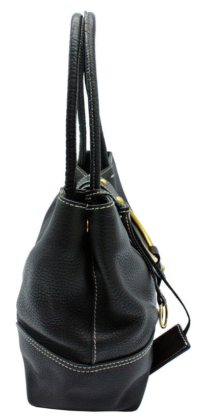 Dolce & Gabbana Vintage D Ring Brown Leather Shoulder Bag Bag Dolce & Gabbana