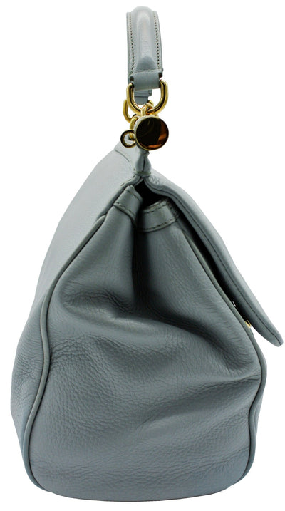 Dolce & Gabbana Miss Sicily Blue Leather Bag Bag Dolce & Gabbana