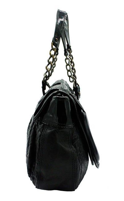 Fendi Black Grained Leather B Bag Bag Fendi