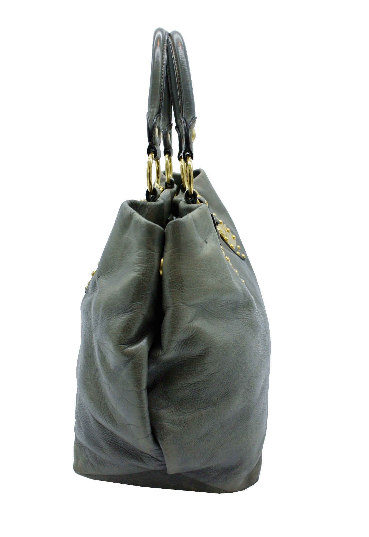 Miu Miu Madras 2 Way Leather Shoulder Bag For Women