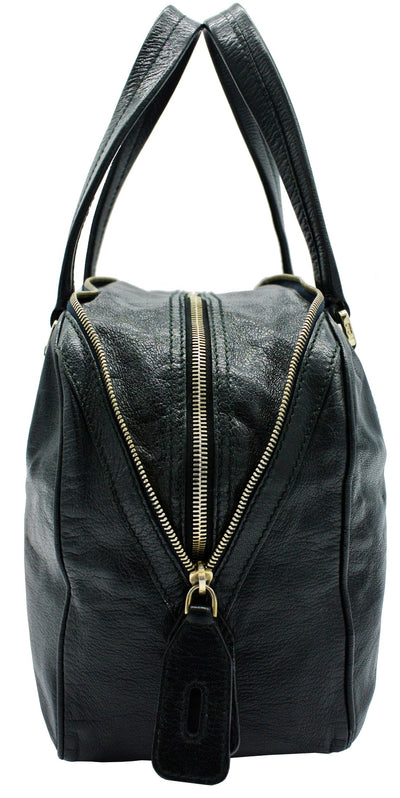 D & G Black Leather Bag Vilma Shoulder Bag Bag Dolce & Gabbana