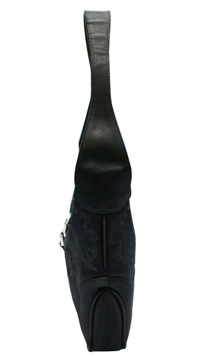 Gucci Black Satin Mini Jackie GG Evening Bag Bag Gucci