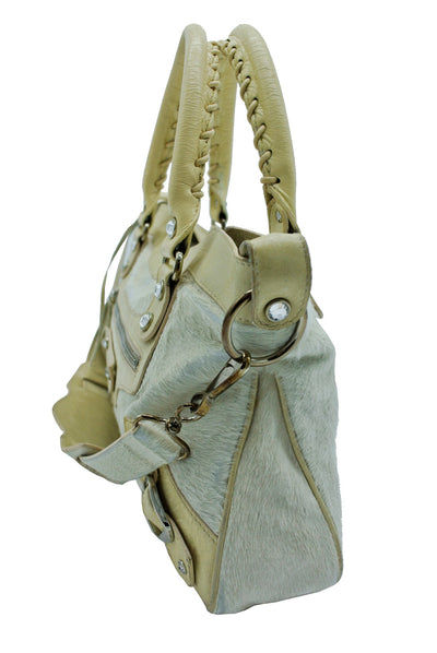 Balenciaga Blush Agneau Limited Holiday Edition First 2way Pony Bag Balenciaga