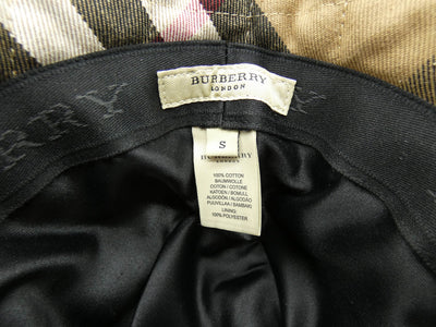 Burberry Quilted Nova Check Bucket Hat Hats Burberry