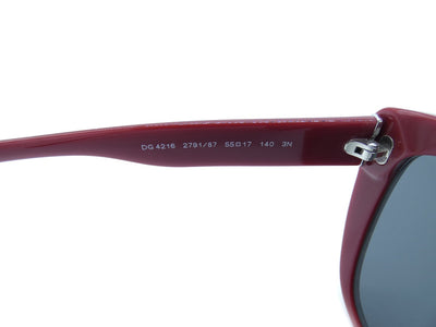 Dolce & Gabbana Mottled Red Floral Sunglasses DG 4216 Sunglasses Dolce & Gabbana