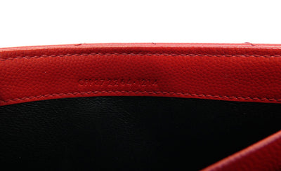 Saint Laurent Rouge Grain De Poudre Large Envelope Wallet Wallet YSL