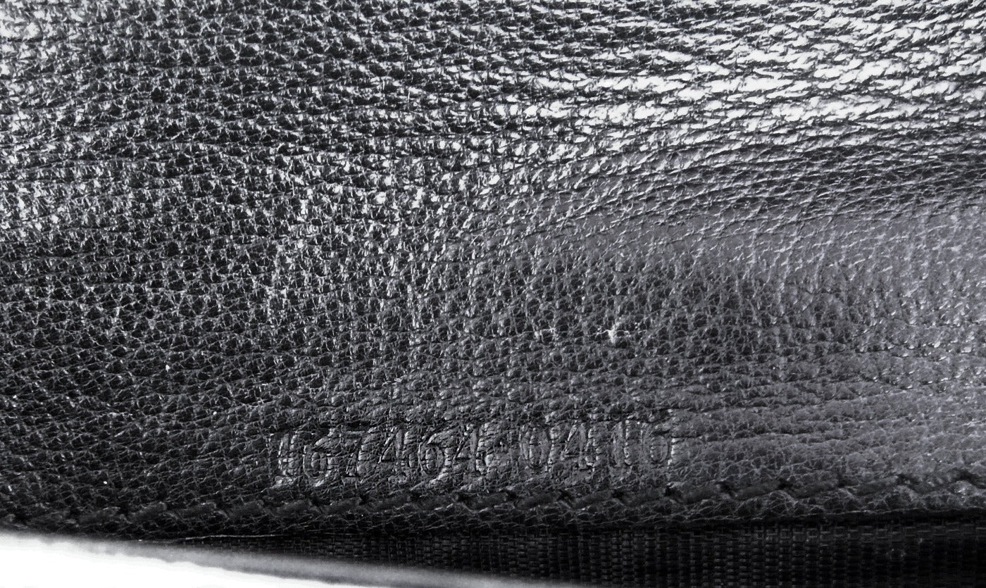 Gucci Black Leather Continental Princy Vintage Wallet Wallet Gucci