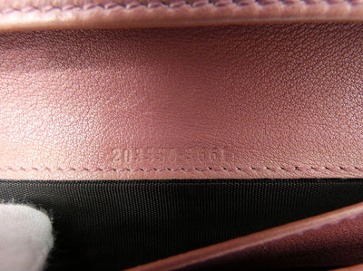 Gucci GG Heart Clasp Dusty Rose Long Wallet Wallet Gucci