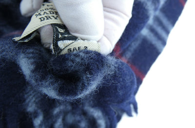 Burberry Lambswool House Check Blue Scarf Scarf Burberry