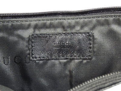 Gucci Black Leather Wide Cuff Purse Bracelet Bracelet Gucci