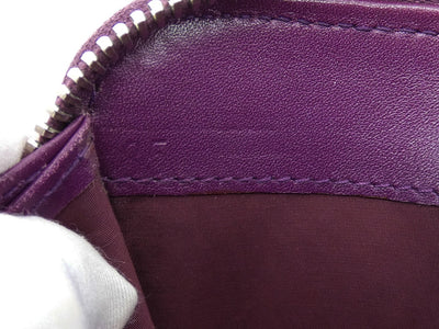 Miu Miu Purple Caiman Crocodile Continental Bow Wallet Wallet Miu Miu