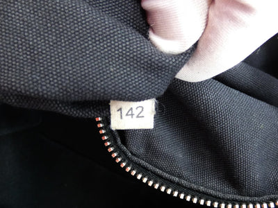 Miu Miu Dark Brown Crackled Leather Studded Tote Bag Miu Miu