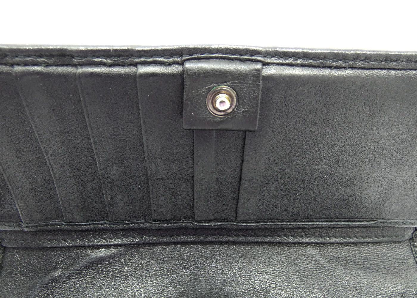 Gucci Black Leather Vintage GG Guccissima Long Wallet Wallet Gucci