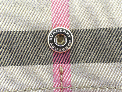 Burberry Floral and House Check Chesham Buckle Wallet Wallet Burberry
