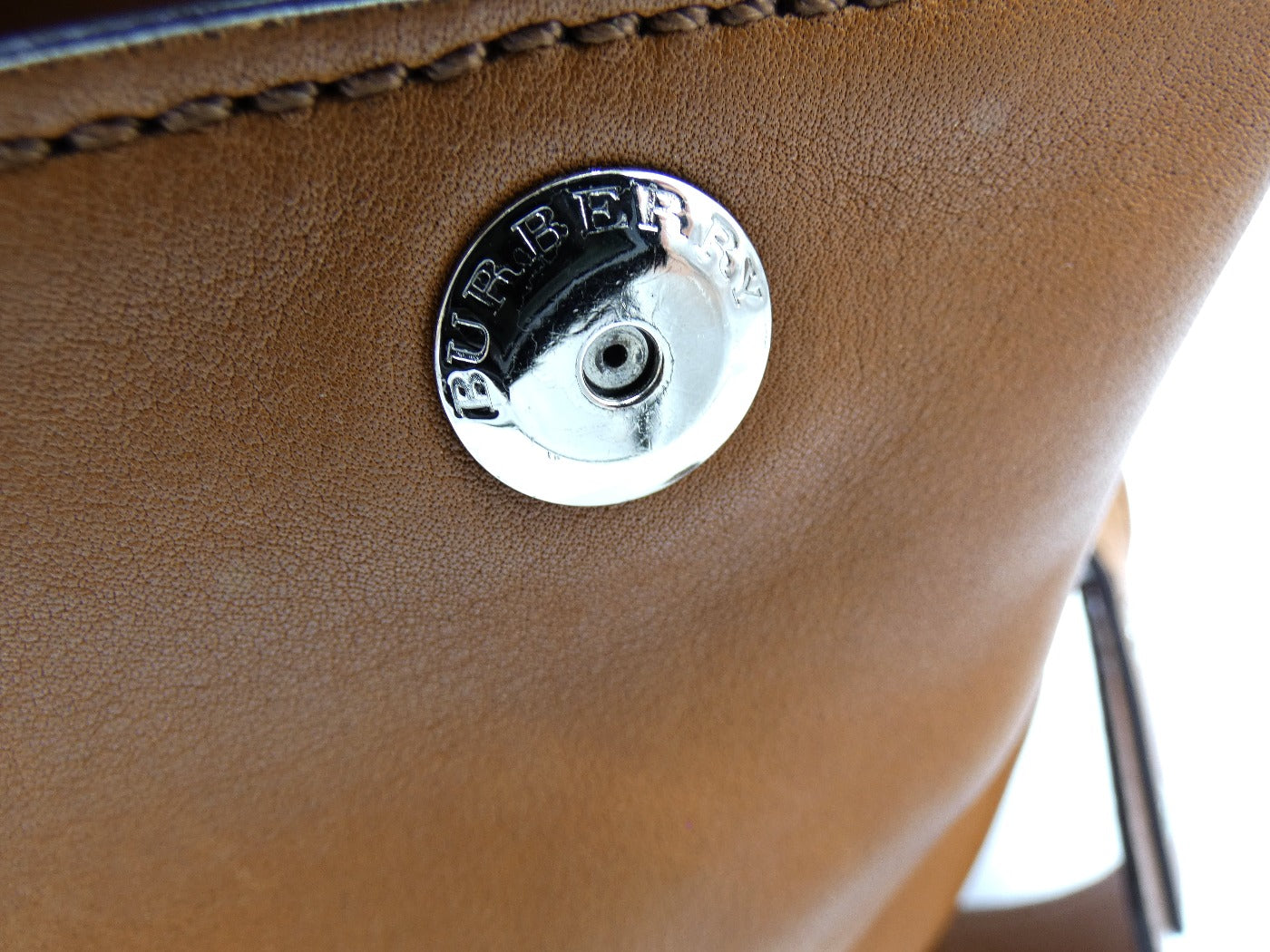 Burberry Brit Dalston Caramel Leather Shoulder Bag Bag Burberry