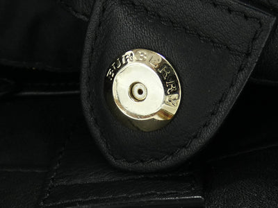 Burberry Canterbury Black Leather Bag Bag Burberry