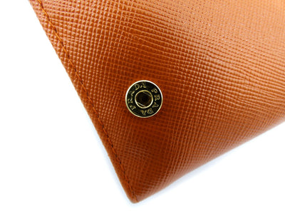 Prada Vintage Orange Saffiano Fiocco Bow Long Wallet Wallet Prada