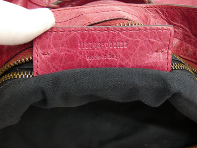 Balenciaga Pourpre Agneau Classic City Motorcycle Bag Bag Balenciaga