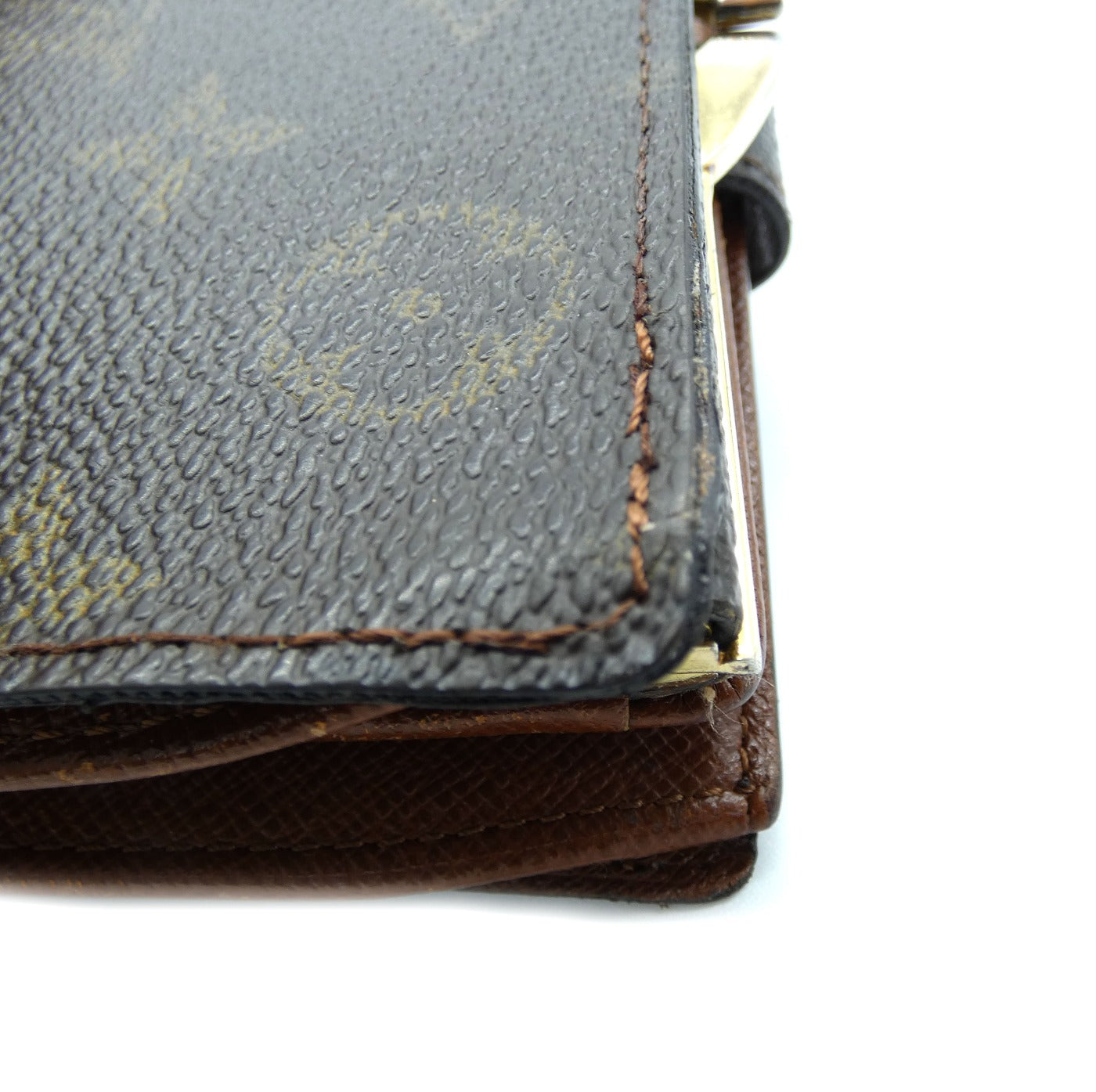 Louis Vuitton Vintage Brown and Monogram Kisslock Wallet – Occhi Azzurri