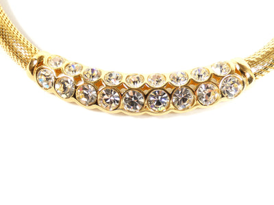 Christian Dior Large Swarovski Gold Necklace Necklace Christian Dior